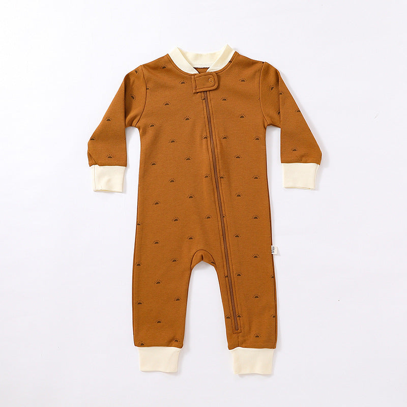 Naptime Cotton Romper – Breathable, Printed One-Piece for Babies