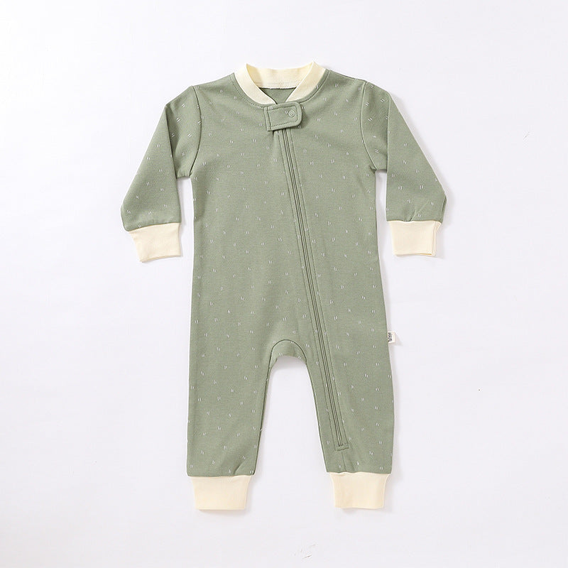 Naptime Cotton Romper – Breathable, Printed One-Piece for Babies