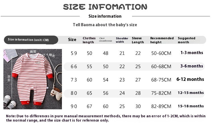 Naptime Autumn Cotton Baby Romper – Soft, Breathable Pajama Jumpsuit (Long Sleeve)