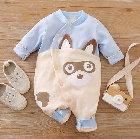 Naptime Autumn Cotton Baby Romper – Soft, Breathable Pajama Jumpsuit (Long Sleeve)