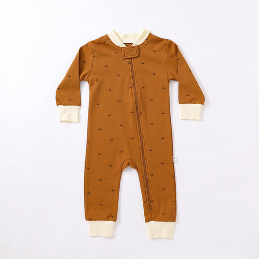 Naptime Cotton Romper – Breathable, Printed One-Piece for Babies