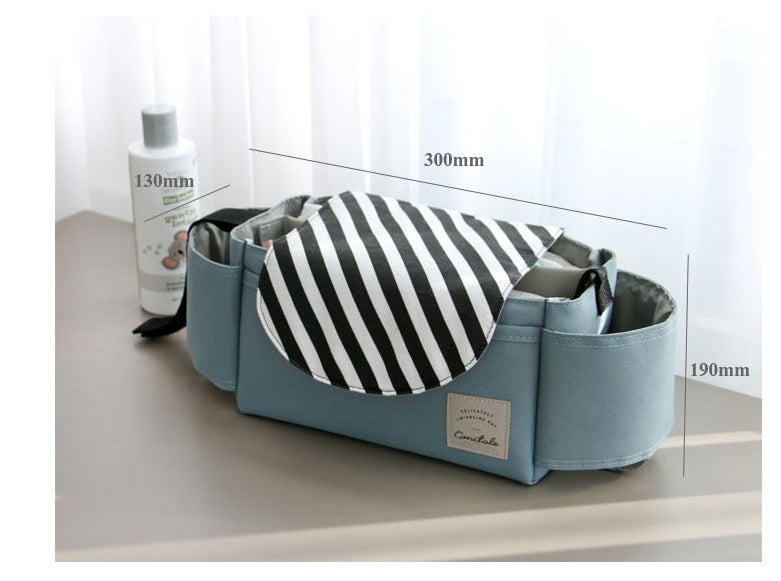 Baby Stroller Organizer Bag – Nappy Storage, Cup Holder & On-the-Go Essentials