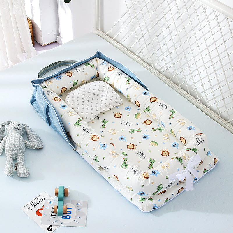 Cotton Baby Nest – Portable, Washable Travel Bed & Cradle