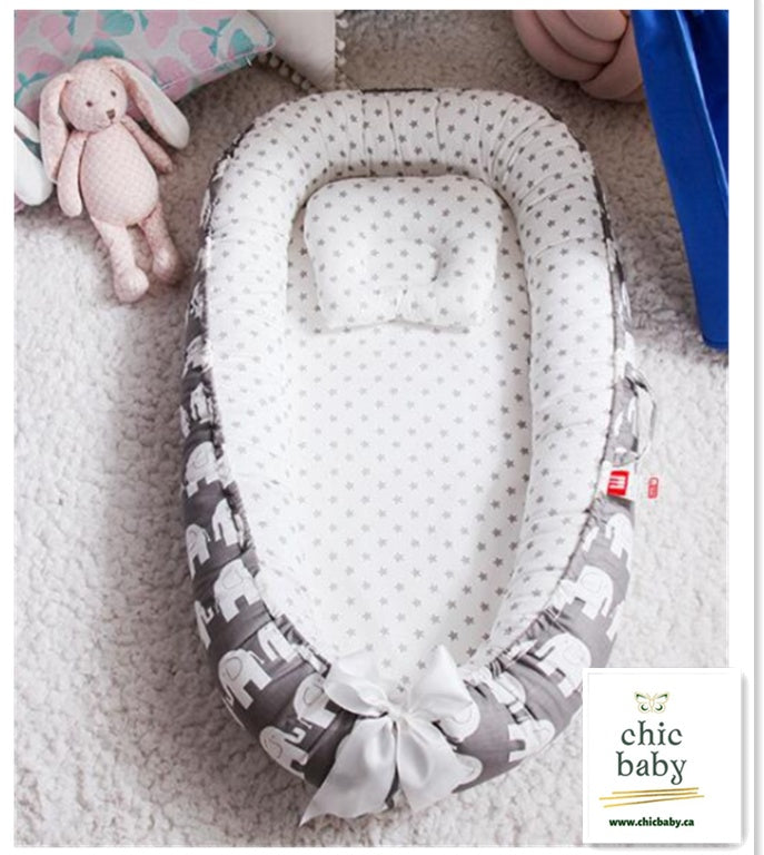 Cotton Baby Nest – Portable, Washable Travel Bed & Cradle